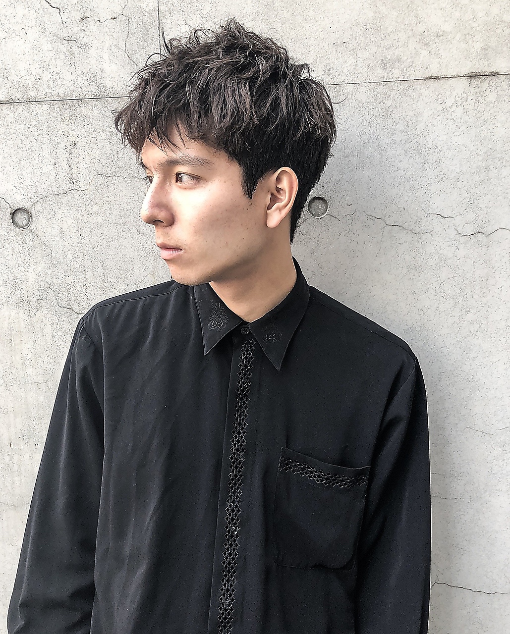 メンズ クラウドマッシュ セミツイスト ヘアスタイル Canaan Hair Salon 原宿 表参道 美容室